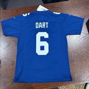 Youth New York Giants Jackson Dart Nike Royal Blue Football Jersey